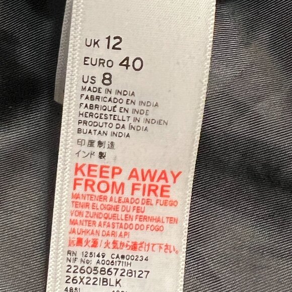 Topshop Women’s Genuine Leather Moto Biker Jacket Black Size US 8 UK 12 - Picture 5 of 13